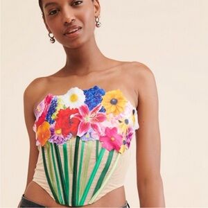 Tyler Mcgillivary bouquet corset top size 8